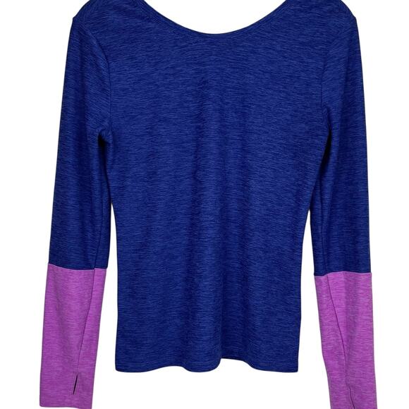 Old Navy Active Top Go Dry Long Sleeve Blue and Purple Athleisure Womens Size 14 - Picture 1 of 6